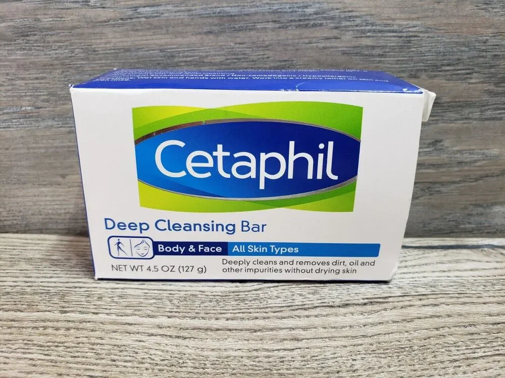 Cetaphil Deep Cleansing Bar Body & Face All Skin Types 4.5 Oz Deep Cleansing Bar